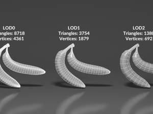 0001-03 banana Modelo 3D