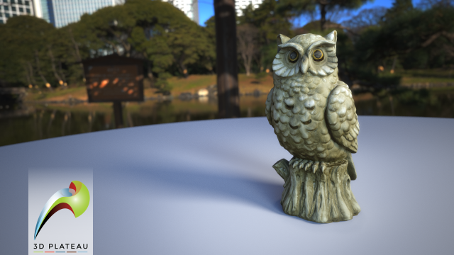 0001-05 owl light 3D मॉडल .c4d .max .obj .3ds .fbx .stl .blend