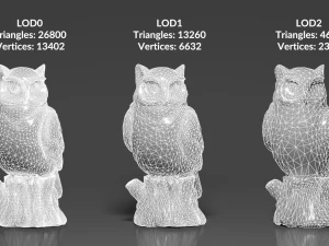 0001-05 owl light 3D Model