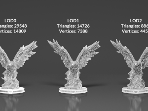 0001-08 large eagle 3D Модель