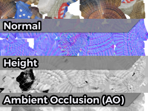 0001-10 flag eagle 3D 모델
