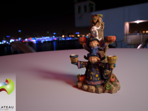 0002-01 large multi-candle holder 3Dモデル
