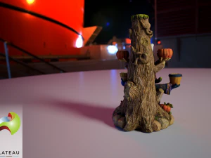 0002-01 large multi-candle holder 3D Model