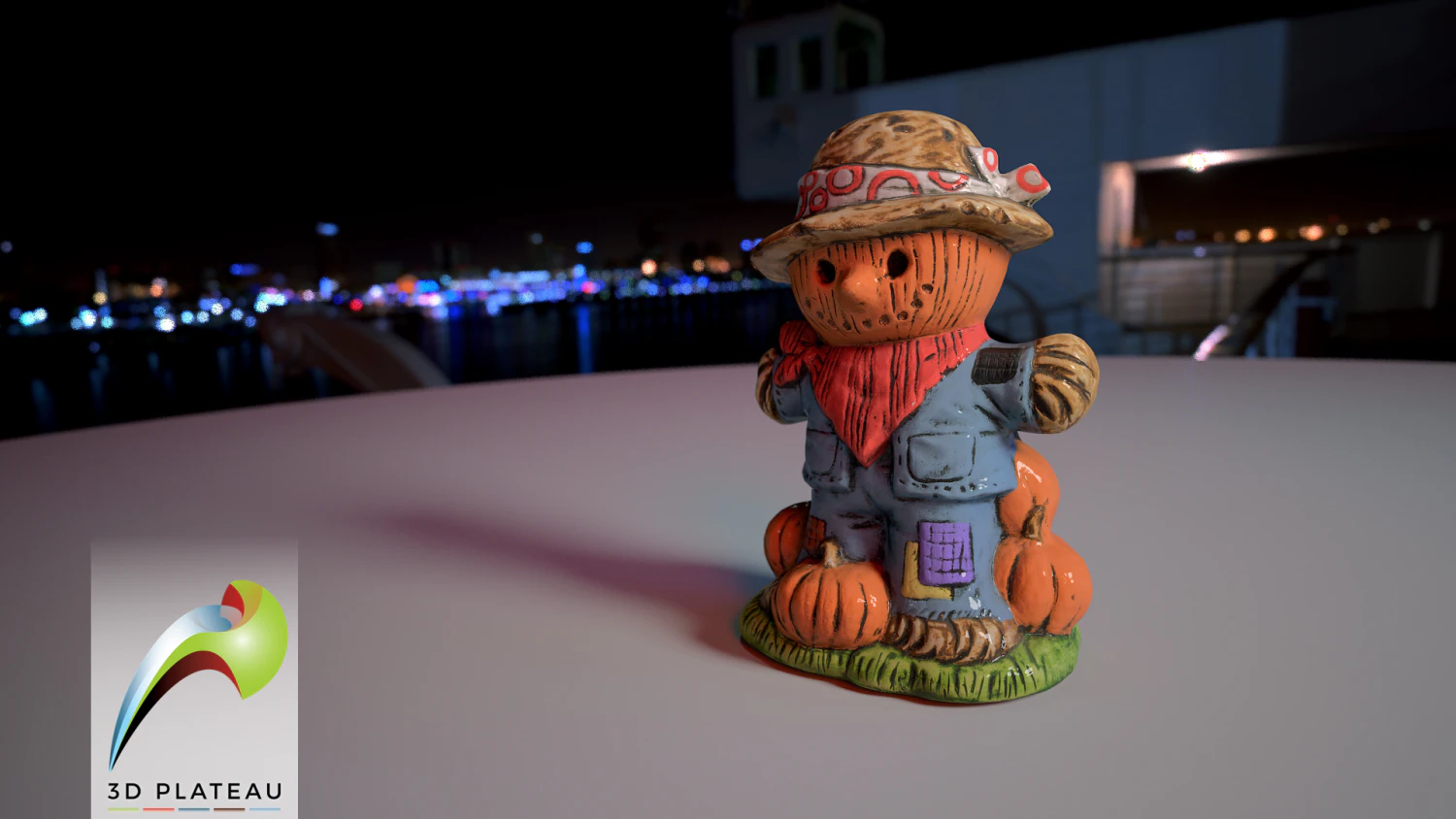 0002-03 pumpkin scarecrow 3D Model .c4d .max .obj .3ds .fbx .stl .blend 