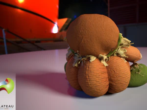 0002-05 pumpkin plushie 3D Model