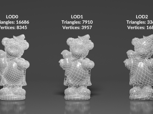 0002-06 costume bear Modello 3D