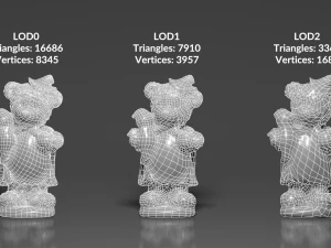 0002-06 costume bear 3D Model