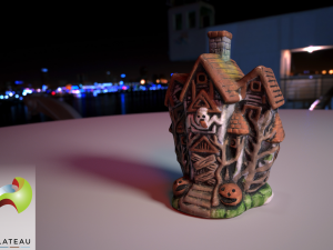 0002-09 small haunted house 3D-Modell