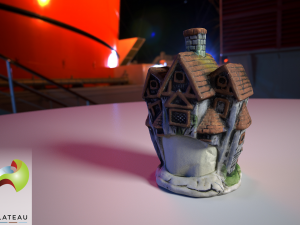 0002-09 small haunted house Modèle 3D