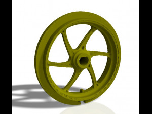 front and rear oz 6 spoke bike rims - print model Modèles 3D en vedette