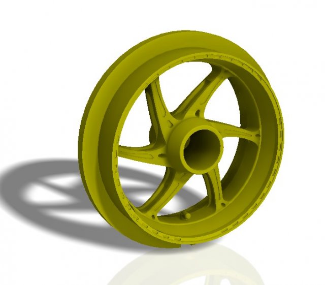 front and rear oz 6 spoke bike rims - print model Modèles 3D en vedette .c4d .max .obj .3ds .fbx .stl .blend 