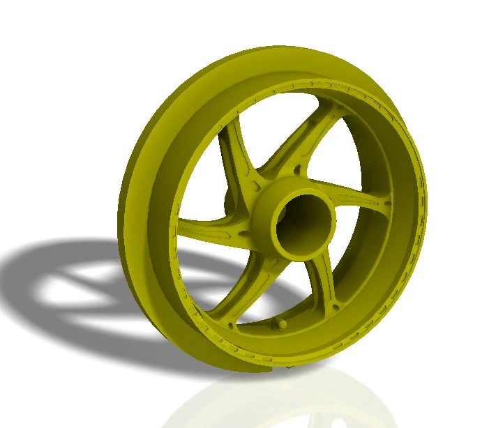 front and rear oz 6 spoke bike rims - print model 3D Print Model .c4d .max .obj .3ds .fbx .stl .blend 