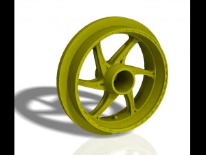 aros de bicicleta dianteiros e traseiros oz 6 raios - modelo impresso Modelo de Impressão 3D