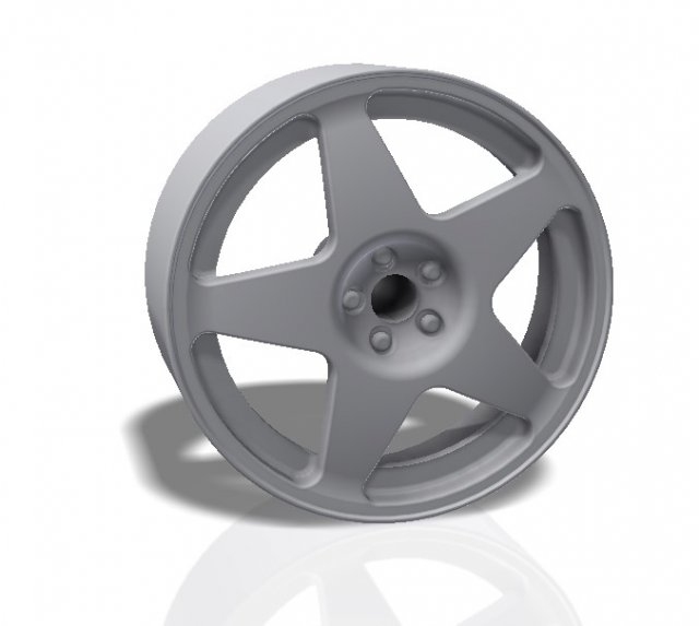 5 spokes rim - print model 3d print model Modèles 3D en vedette .c4d .max .obj .3ds .fbx .stl .blend 