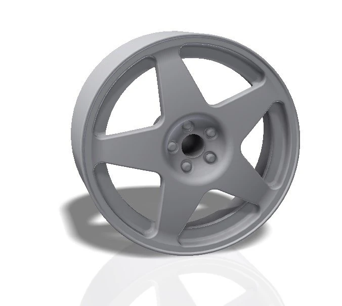 5 spokes rim - print model 3d print model 3D Print Model .c4d .max .obj .3ds .fbx .stl .blend 