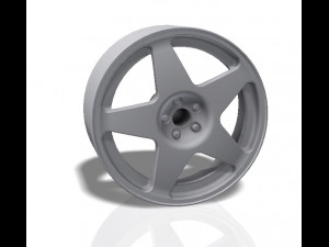 5 spokes rim - print model 3d print model 3D-Druckmodell