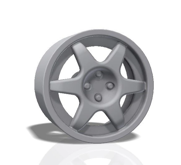 6 spokes rim - print model 3d print model 3D Print Model .c4d .max .obj .3ds .fbx .stl .blend 