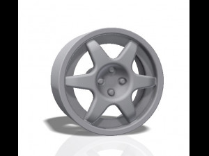 6 spokes rim - print model 3d print model 3D 프린트 모델