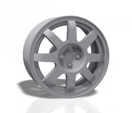 8 spokes rim - print model 3d print model 3D Print Model .c4d .max .obj .3ds .fbx .stl .blend 