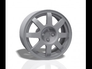 8 spokes rim - print model 3d print model 3D-Druckmodell