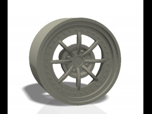 8 spokes classic rim - print model 3d print model 3D 프린트 모델