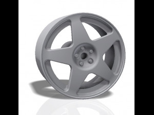 5 spokes rim - print model 3D 프린트 모델