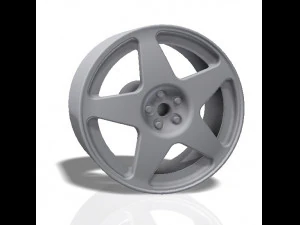 Aro 5 raios - modelo estampado Modelo de Impressão 3D