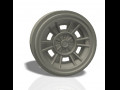 6 double spokes rim - print model Modelo de Impressão 3D