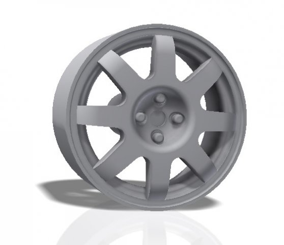 8 spokes rim - print model 3d print model 3D Принт Модель .c4d .max .obj .3ds .fbx .stl .blend