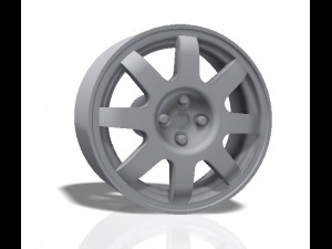 8 spokes rim - print model 3d print model 3D-Druckmodell