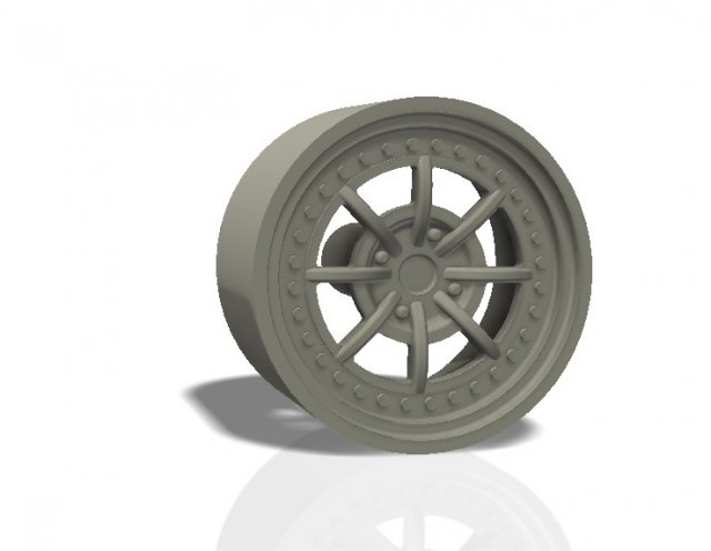 classic 8 spokes rim - print model Model Cetak 3D .c4d .max .obj .3ds .fbx .stl .blend 