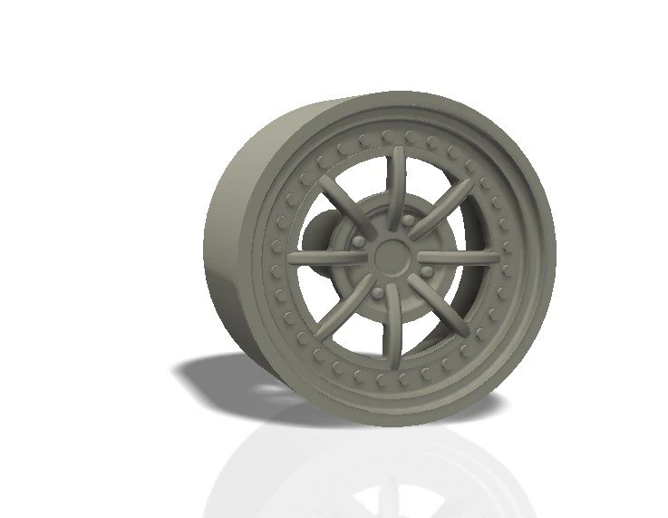 classic 8 spokes rim - print model 3D Print Model .c4d .max .obj .3ds .fbx .stl .blend