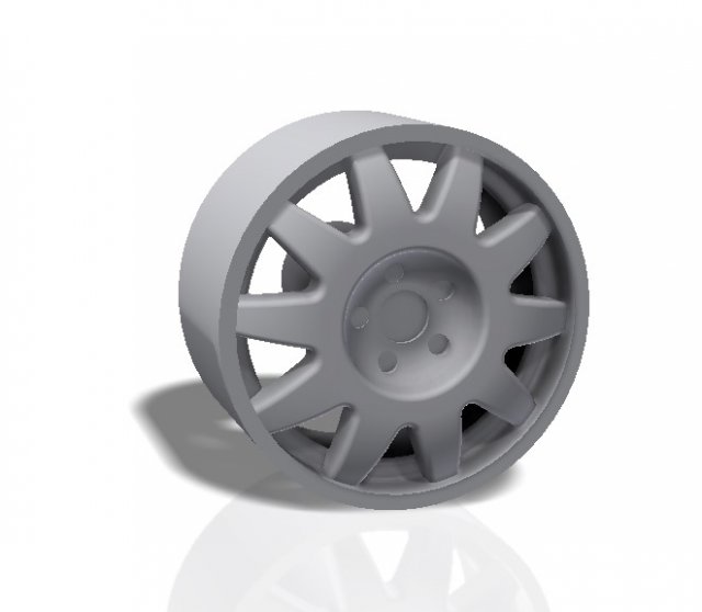 10 spokes rim - print model 3d print model Modelo de impresión 3D .c4d .max .obj .3ds .fbx .stl .blend 
