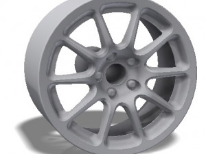 braid 10 spokes rim - print model 3d print model Modelo de Impressão 3D