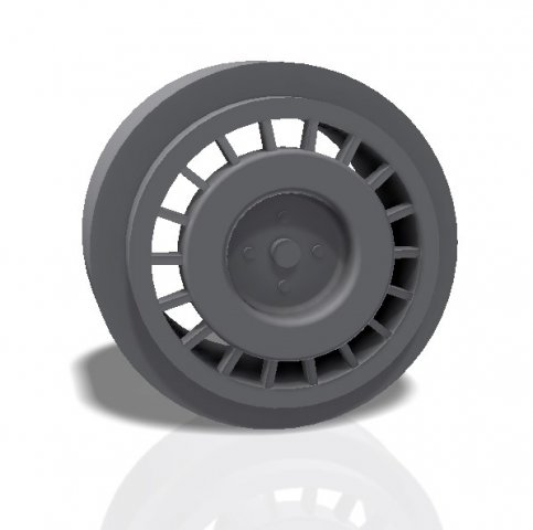 18 spokes rim - print model 3d print model 3Dプリントモデル .c4d .max .obj .3ds .fbx .stl .blend 
