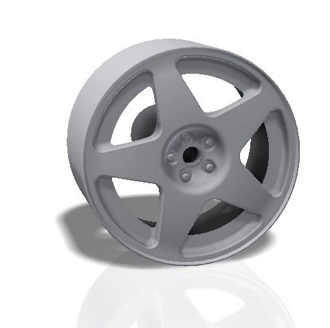 5 spokes rim - print model 3d print model 3D Print Model .c4d .max .obj .3ds .fbx .stl .blend 