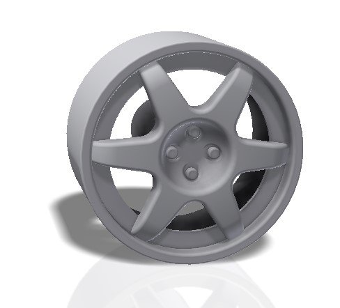 6 spokes rim - print model 3d print model Model Cetak 3D .c4d .max .obj .3ds .fbx .stl .blend 