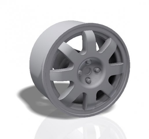 8 spokes rim - print model 3d print model 3D Print Model .c4d .max .obj .3ds .fbx .stl .blend 