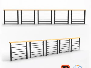 현대 난간 3D 모델