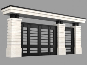 modern gate 3D Model