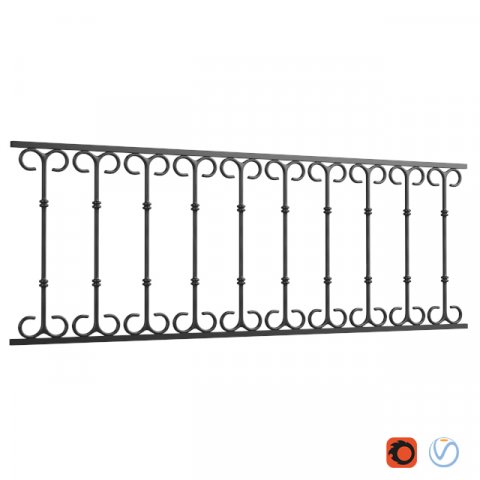 classic railings Modelo 3D .c4d .max .obj .3ds .fbx .stl .blend 