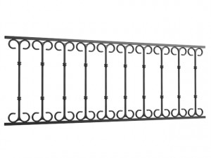 classic railings 3D Model