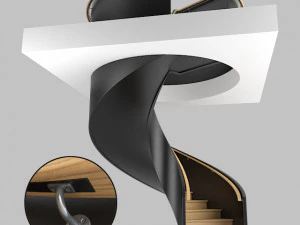 나선형 계단 3D 모델