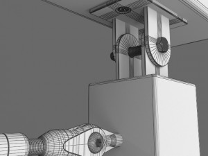 modern railing 002 Modello 3D