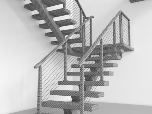 modern stairs Modèle 3D