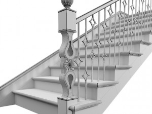 classic stairs Modello 3D