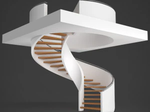 나선형 계단 02 3D 모델