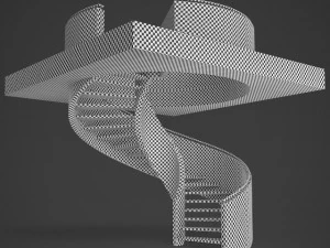 spiral staircase 02 3D Model