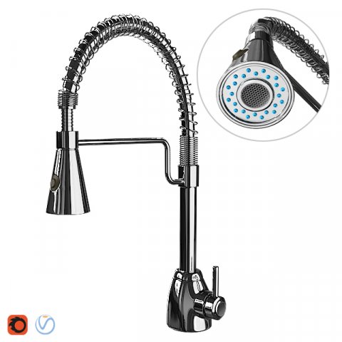 kitchen faucet Modèle 3D .c4d .max .obj .3ds .fbx .stl .blend 