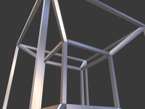 tesseract hypercube 3D Model